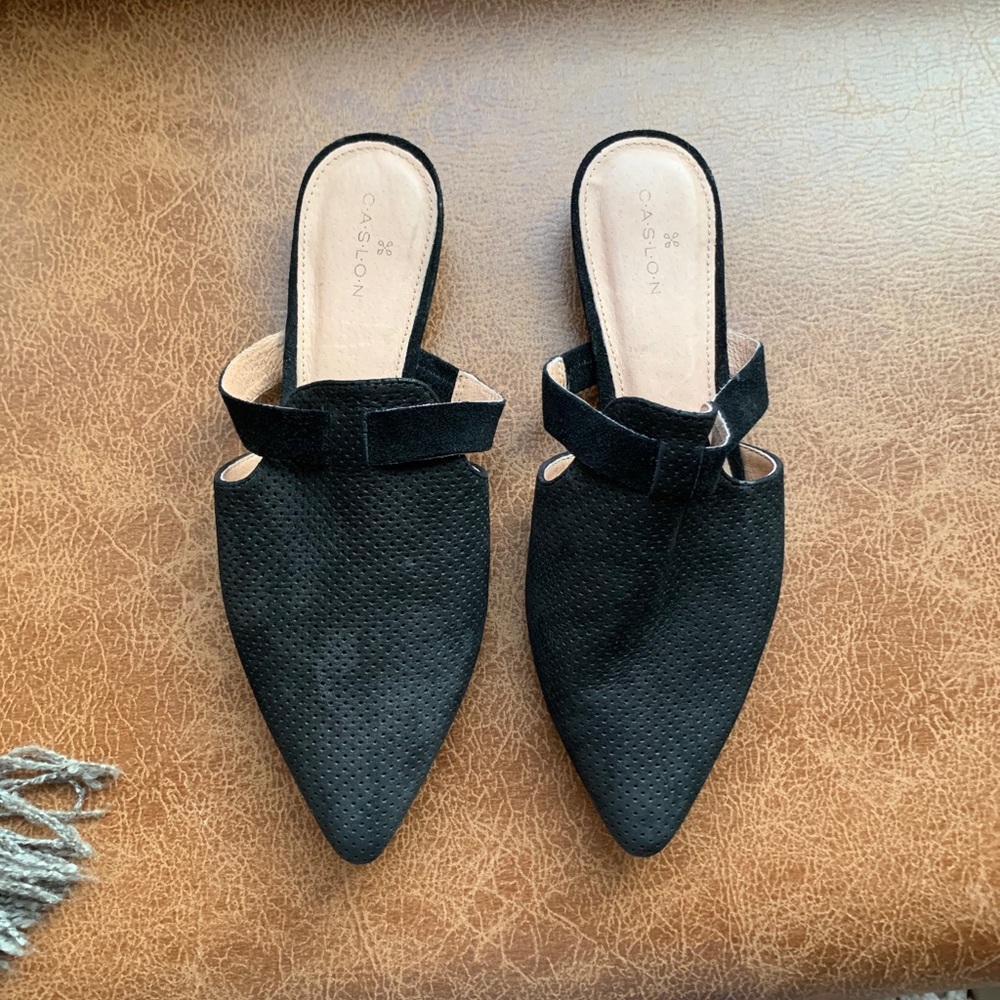 Black Suede Flats